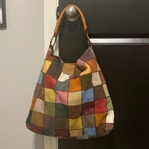 Lucky Brand patchwork boho purse